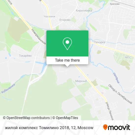 жилой комплекс Томилино 2018, 12 map