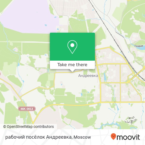 рабочий посёлок Андреевка map