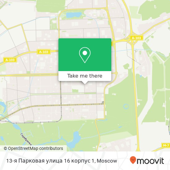 13-я Парковая улица 16 корпус 1 map