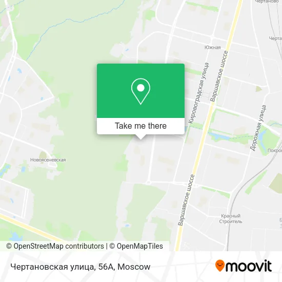 Чертановская улица, 56А map
