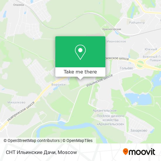 СНТ Ильинские Дачи map