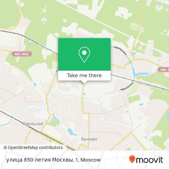 улица 850-летия Москвы, 1 map