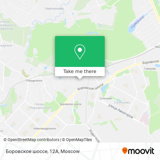 Боровское шоссе, 12А map