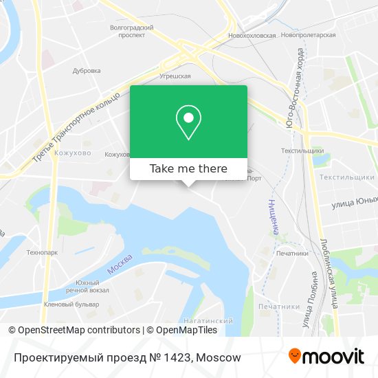 Проектируемый проезд № 1423 map