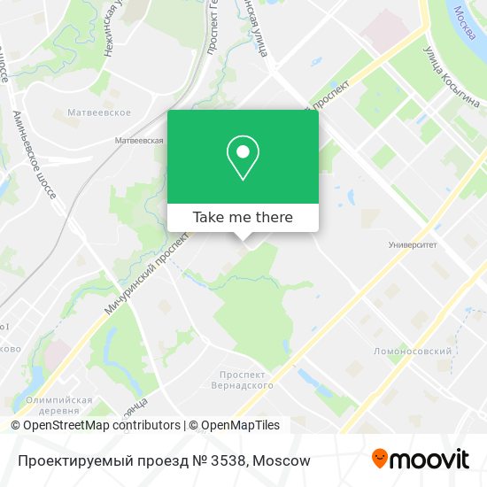 Проектируемый проезд № 3538 map