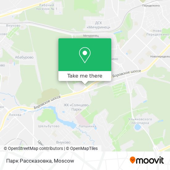 Парк Рассказовка map