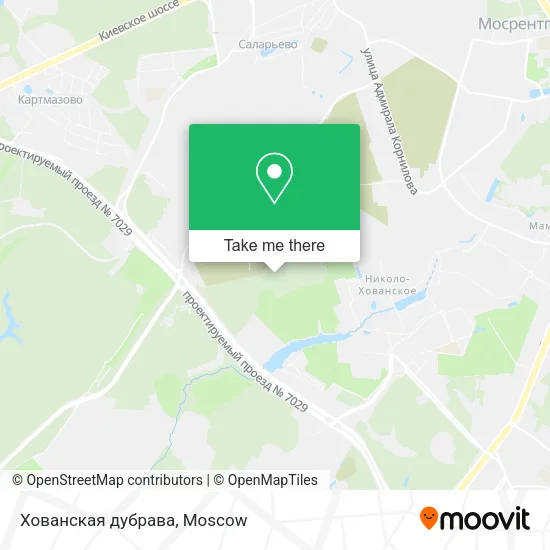 Хованская дубрава map