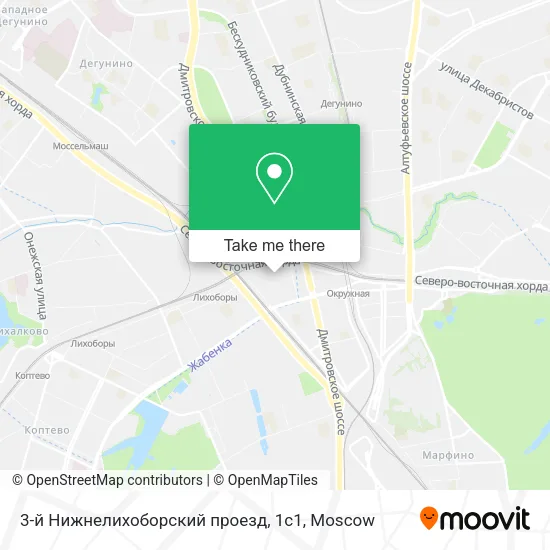 3-й Нижнелихоборский проезд, 1с1 map