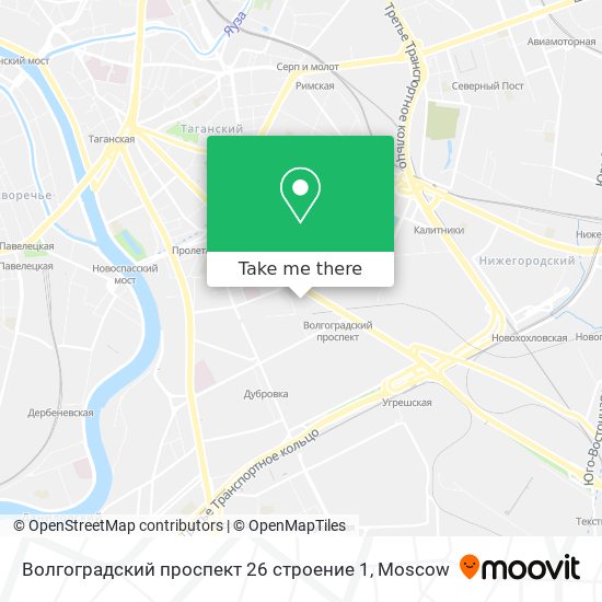 Волгоградский проспект 26 строение 1 map