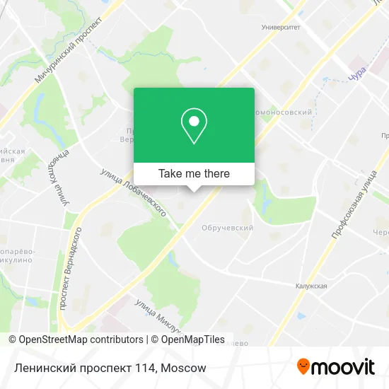 Ленинский проспект 114 map