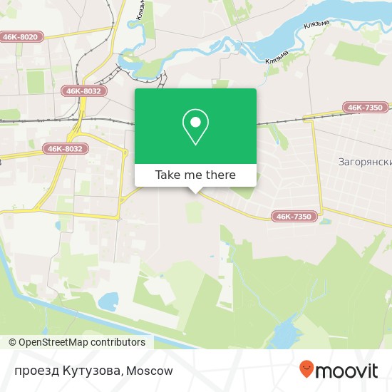 проезд Кутузова map