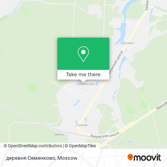 деревня Семенково map