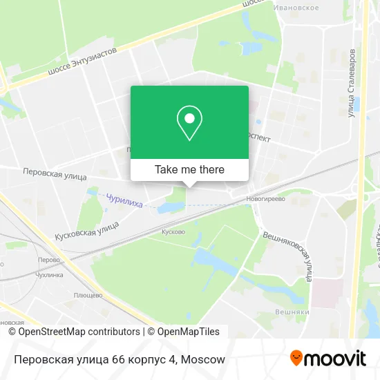 Перовская улица 66 корпус 4 map