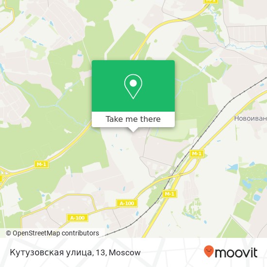 Кутузовская улица, 13 map
