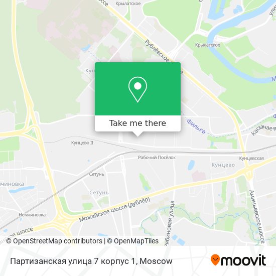 Партизанская улица 7 корпус 1 map