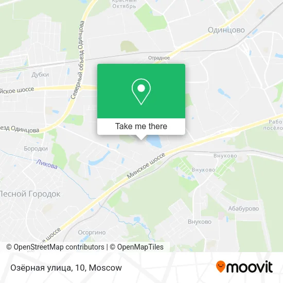 Озёрная улица, 10 map