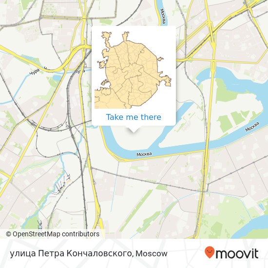 улица Петра Кончаловского map