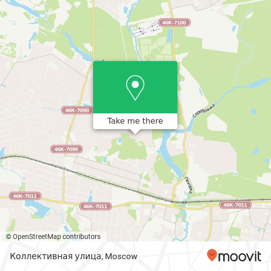 Коллективная улица map