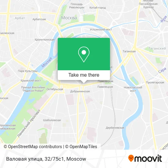 Валовая улица, 32/75с1 map