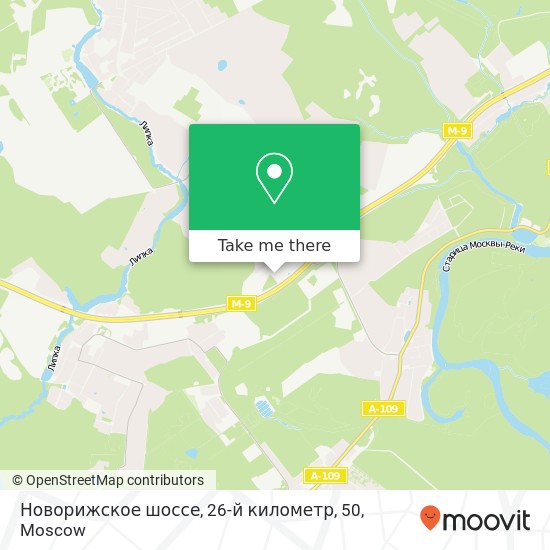 Новорижское шоссе, 26-й километр, 50 map