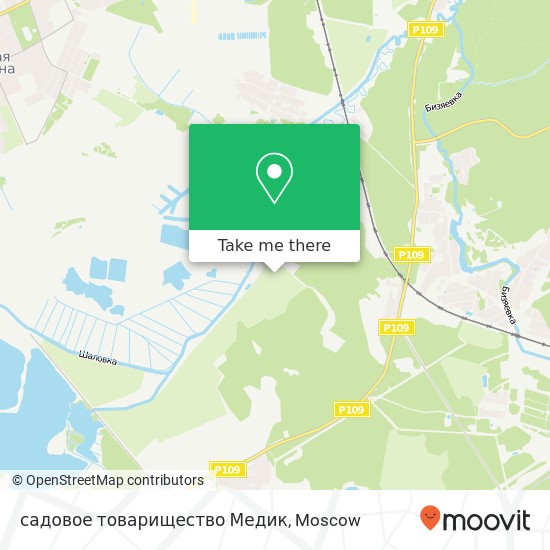 садовое товарищество Медик map