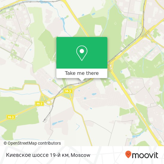Киевское шоссе 19-й км map
