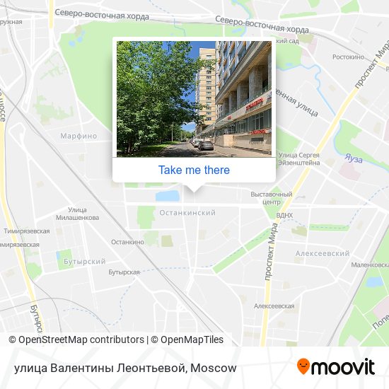 улица Валентины Леонтьевой map