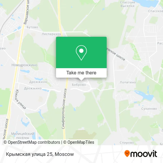 Крымская улица 25 map