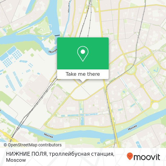 НИЖНИЕ ПОЛЯ, троллейбусная станция map