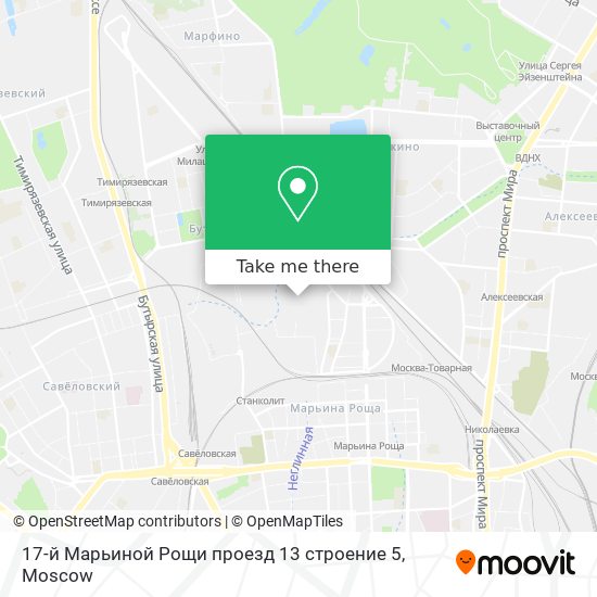 17-й Марьиной Рощи проезд 13 строение 5 map