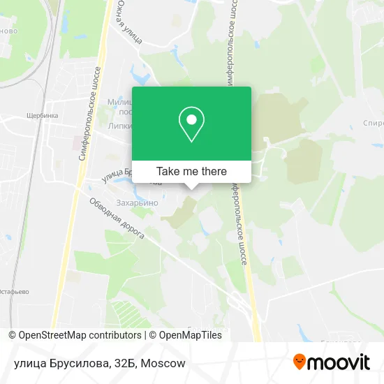 улица Брусилова, 32Б map