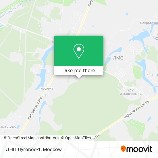 ДНП Луговое-1 map