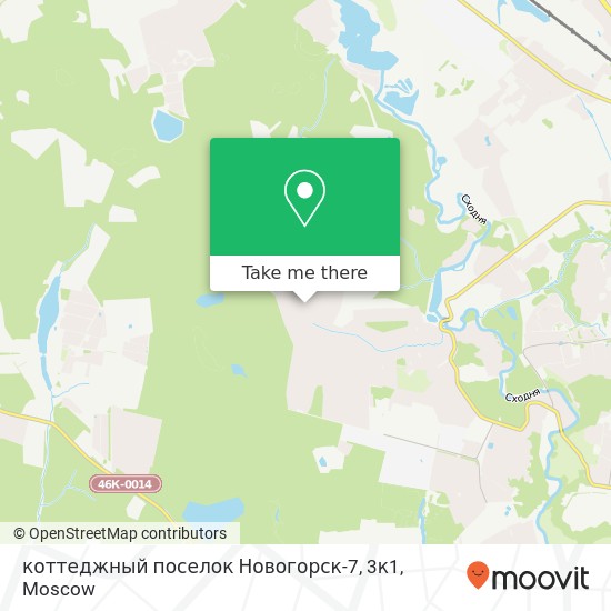 коттеджный поселок Новогорск-7, 3к1 map