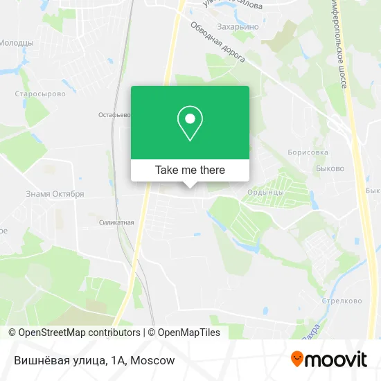 Вишнёвая улица, 1А map