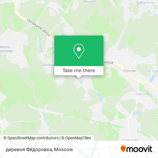 деревня Фёдоровка map