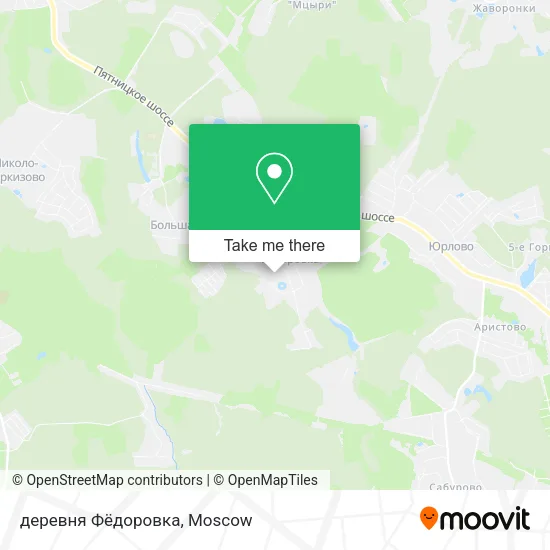 деревня Фёдоровка map