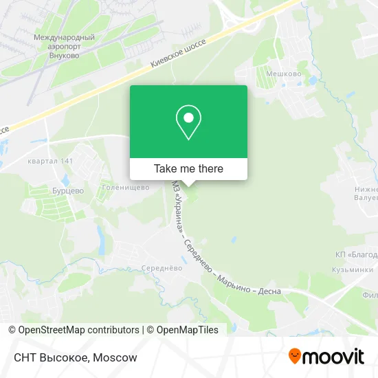 СНТ Высокое map
