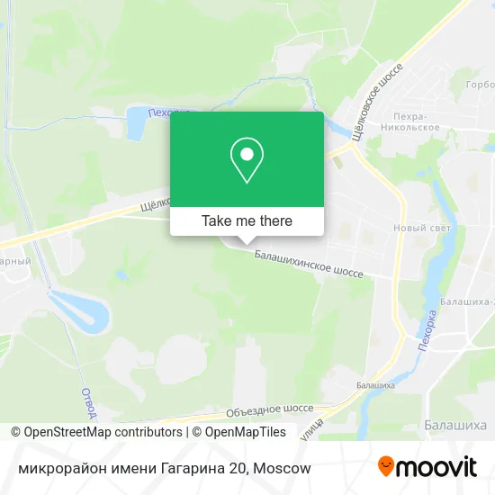 микрорайон имени Гагарина 20 map