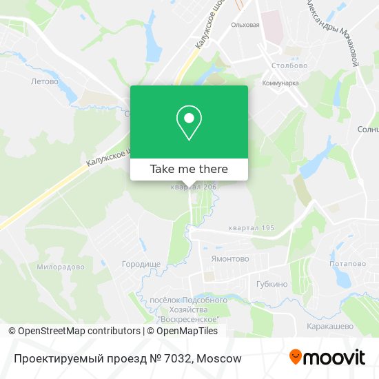Проектируемый проезд № 7032 map