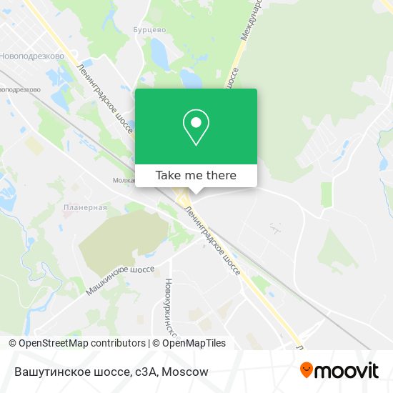 Вашутинское шоссе, с3А map