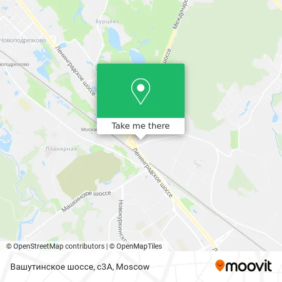 Вашутинское шоссе, с3А map