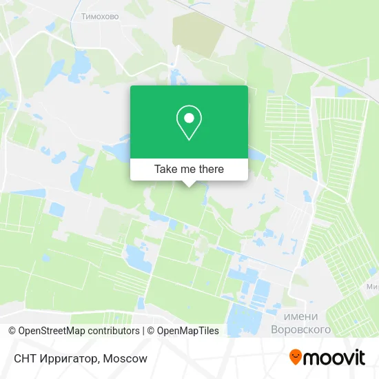 СНТ Ирригатор map