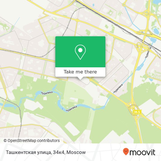 Ташкентская улица, 34к4 map