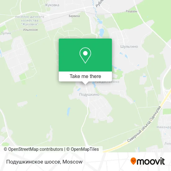Подушкинское шоссе map