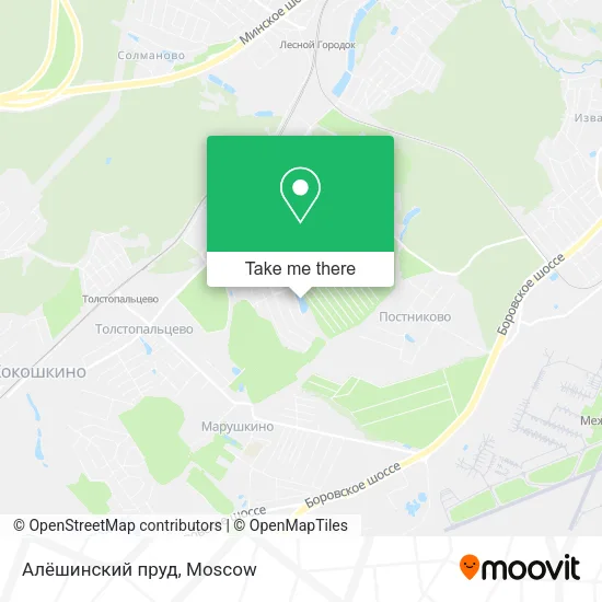 Алёшинский пруд map