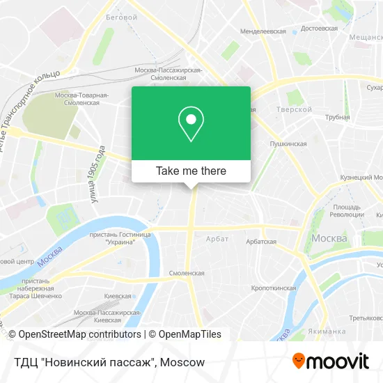 ТДЦ "Новинский пассаж" map