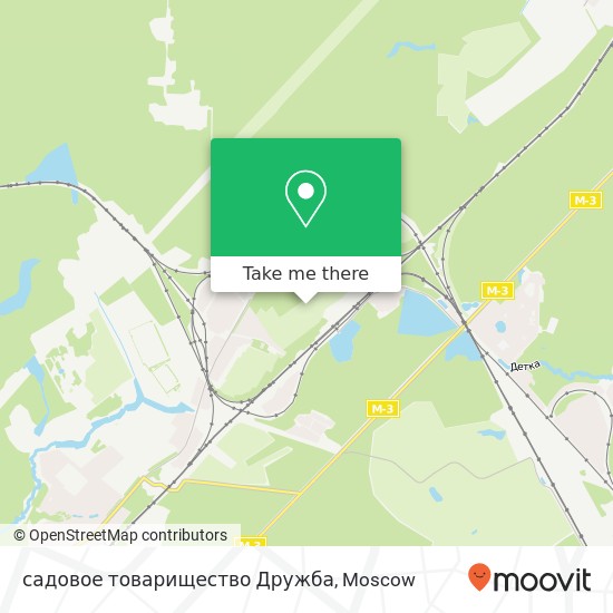 садовое товарищество Дружба map