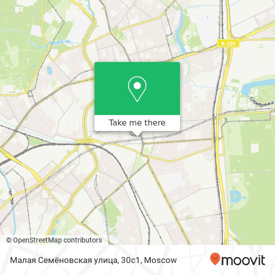 Малая Семёновская улица, 30с1 map