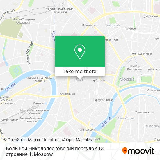 Большой Николопесковский переулок 13, строение 1 map