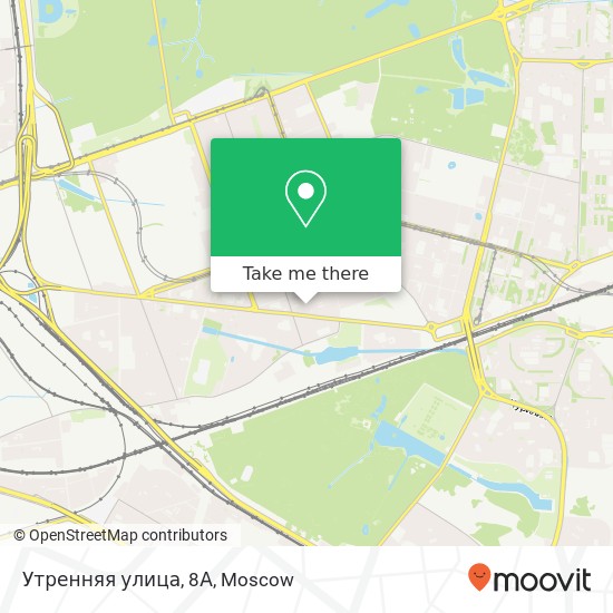 Утренняя улица, 8А map